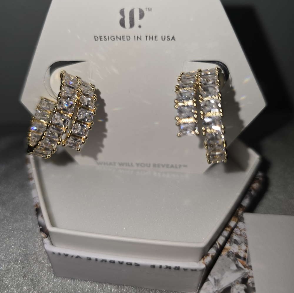 BP Gold and Silver Modern Earrings